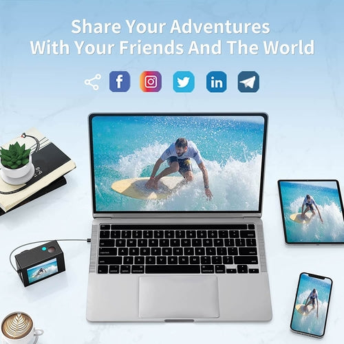 4K Ultra HD Waterproof Action Camera with WiFi & Remote