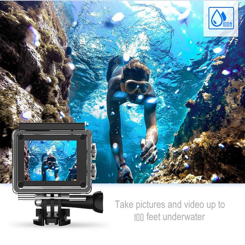 4K Ultra HD Waterproof Action Camera with WiFi & Remote