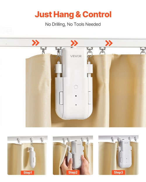 Smart Automatic Curtain Opener with App & Remote Control
