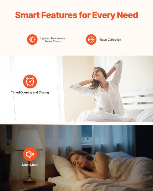 Smart Automatic Curtain Opener with App & Remote Control